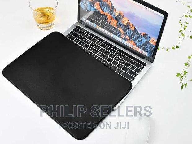 PU Leather Laptop Sleeve Bag for Macbook Pro 13.3-Inch - Bla - thumbnail 3