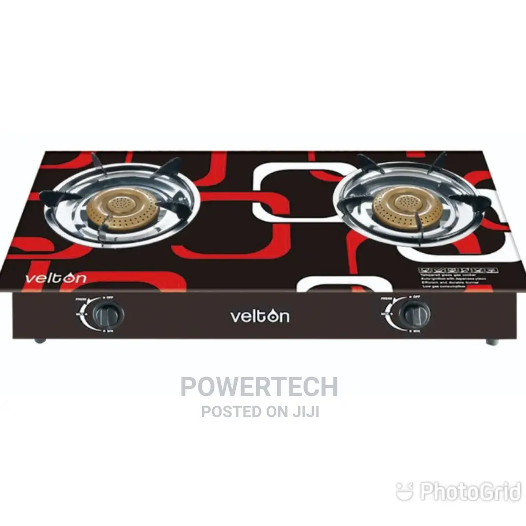 Velton Glass Tampered - 2 Burner Cooker