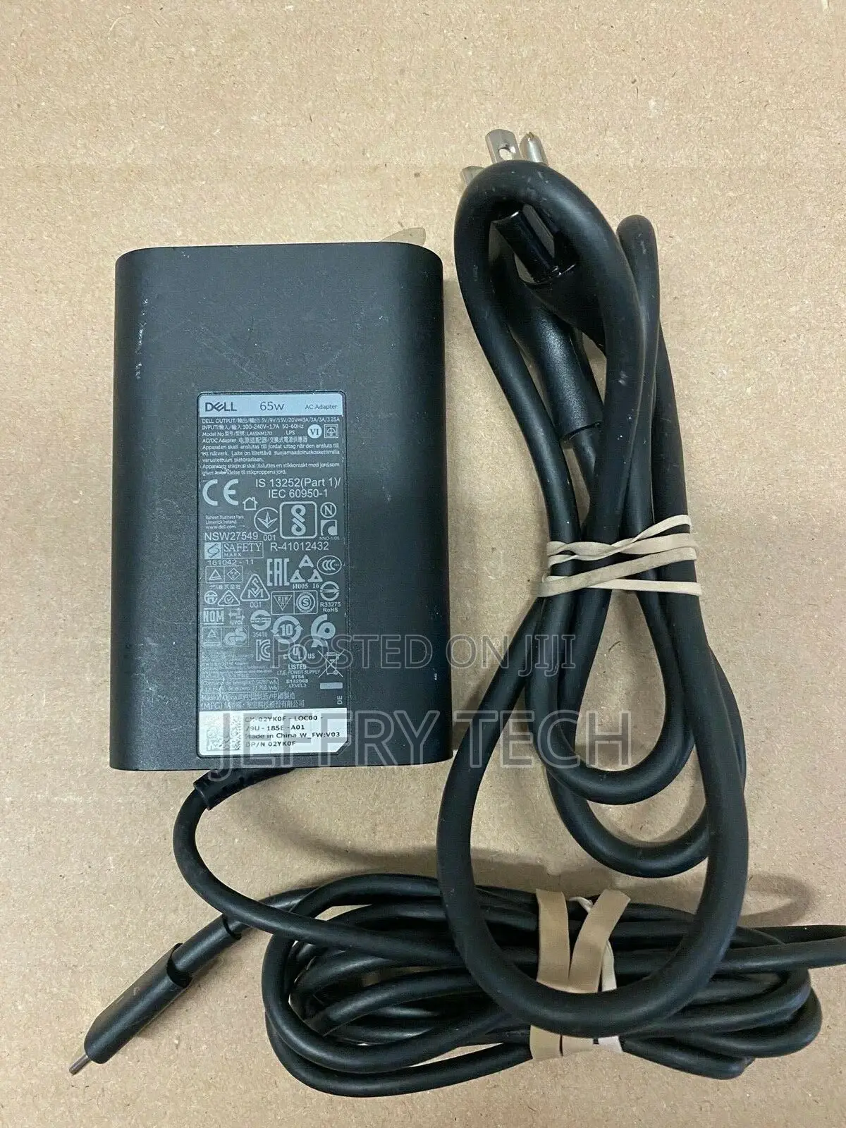 Original Dell 65W USB Type C AC Adapter for Latitude XPS Ven