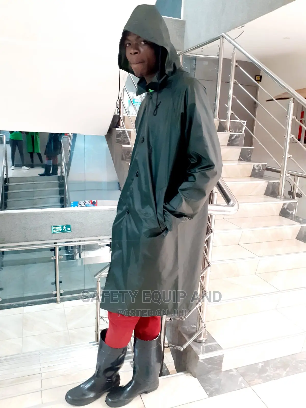 Navy Blue and Jungle Green Raincoats