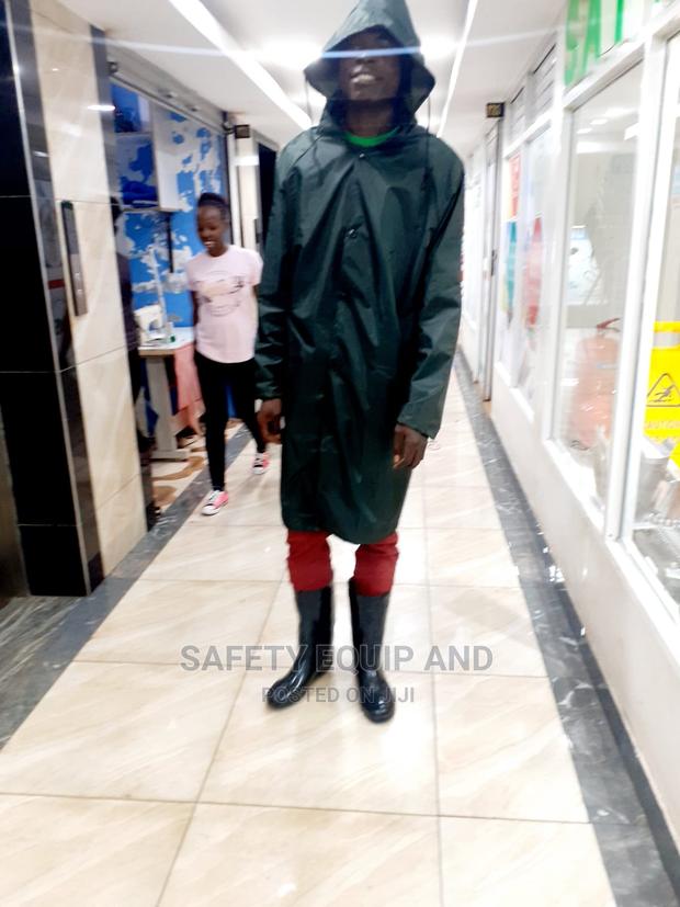 Long Jungle Green Raincoats - thumbnail 2