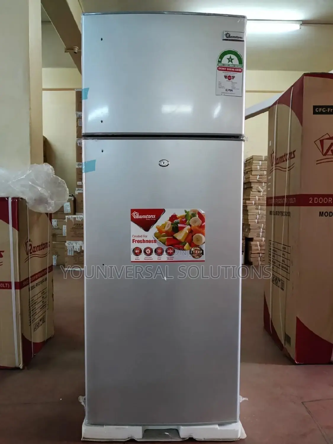 Ramtons Double Door Fridge 213L