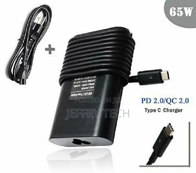 65W Type USB C Laptop Charger for Dell XPS 12 9250 13 9365 9
