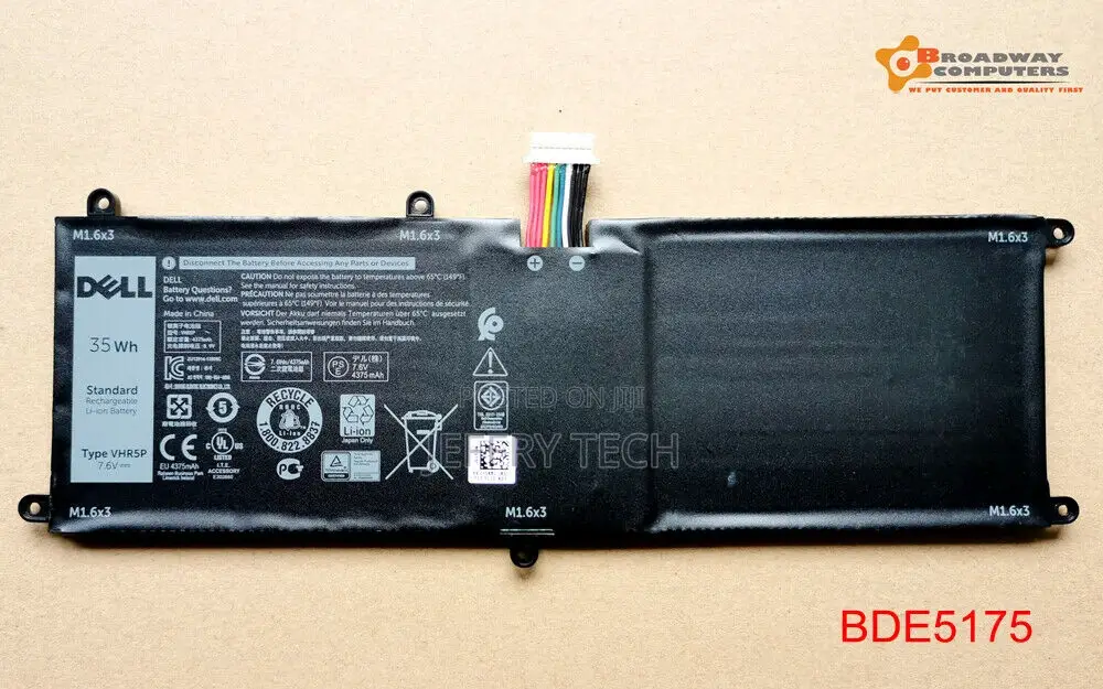 Original VHR5P XRHWG 0XRHWG RHF3V Battery for Dell Latitude