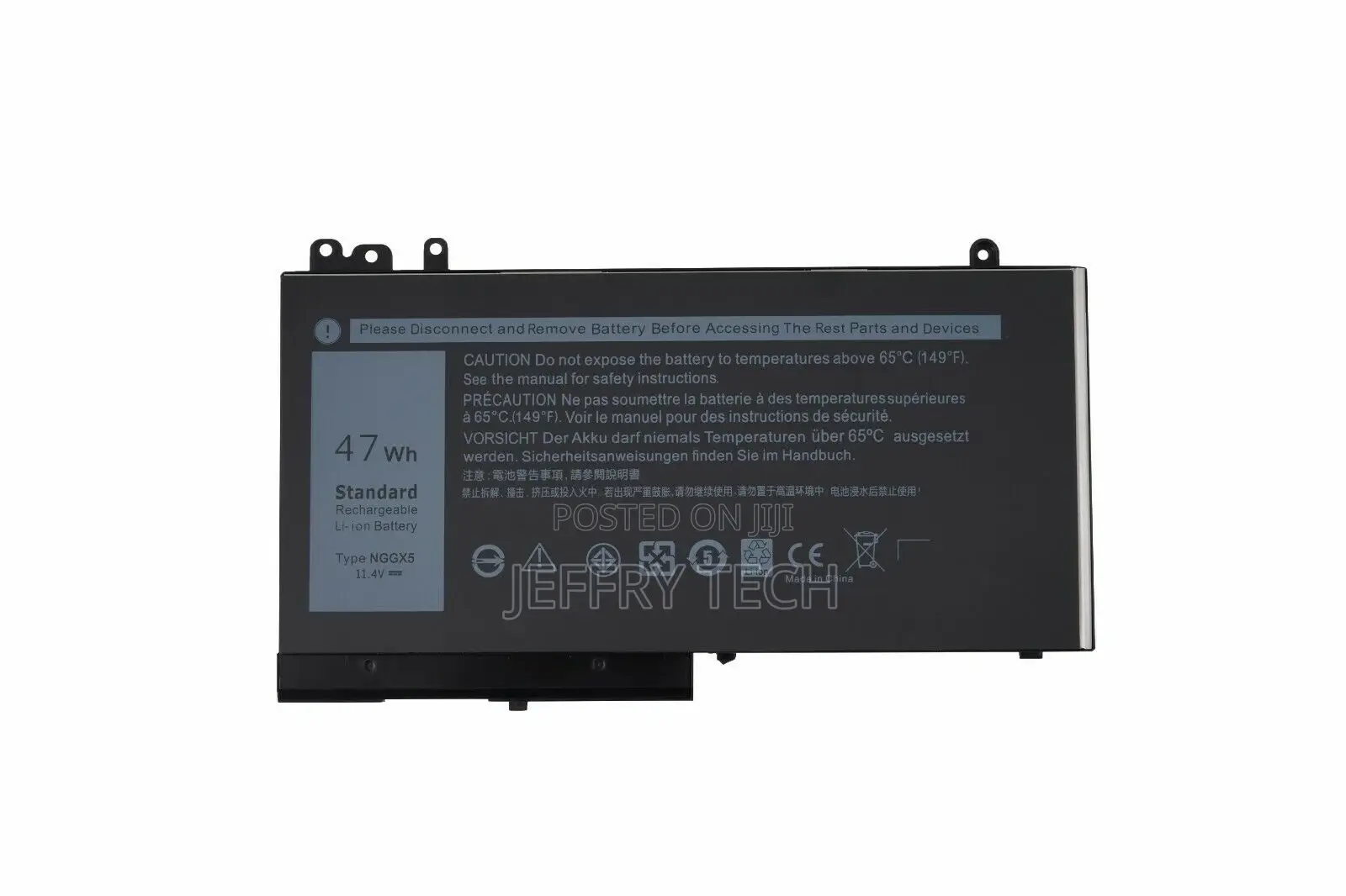 47WH NGGX5 Battery for Dell Latitude M3510 12 E5270 14 E5470