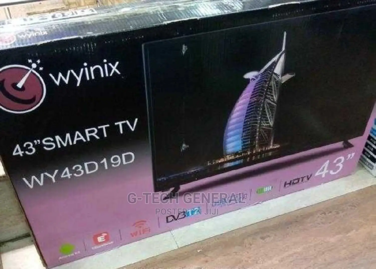 Wyinix 43"Inch Smart Android LED TV Googleplaystor NETFLEX
