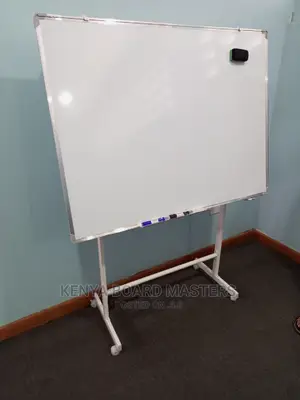 Office Four-Wheeler Stand With a Whiteboard(Adjustable)