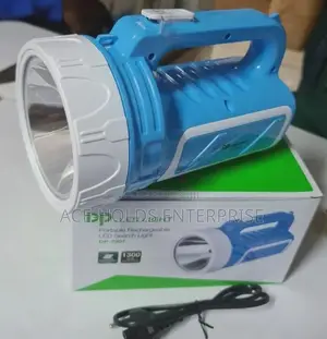 Portable Rechargeable Led Search Light 1300 Blue Red