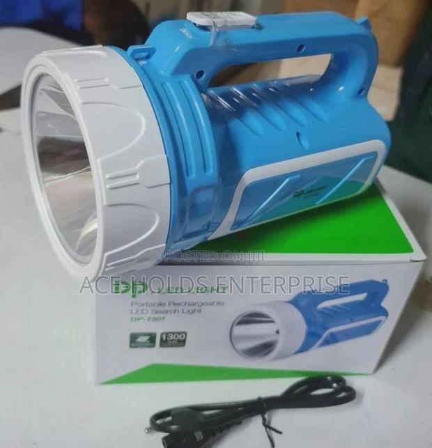Portable Rechargeable Led Search Light 1300 Blue Red