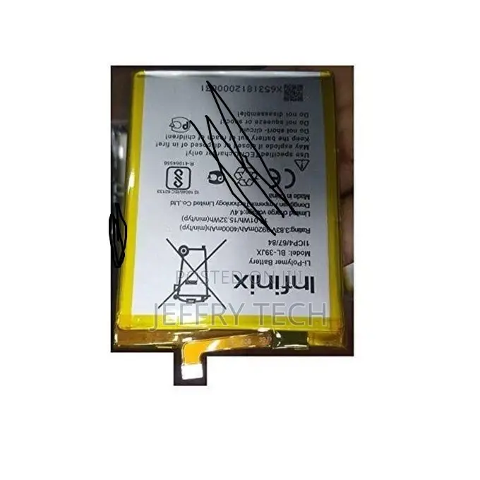 Infinix X622 Hot S3X Battery BL - 39JX - Silver