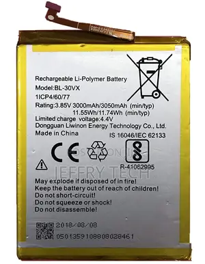 BL30VX BL-30VX Battery Compatible With Infinix Smart 2 Pro X