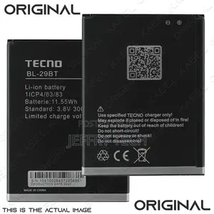 BL-29BT Battery 3000mah for Tecno Spark 4 Air KC1, KC1J With