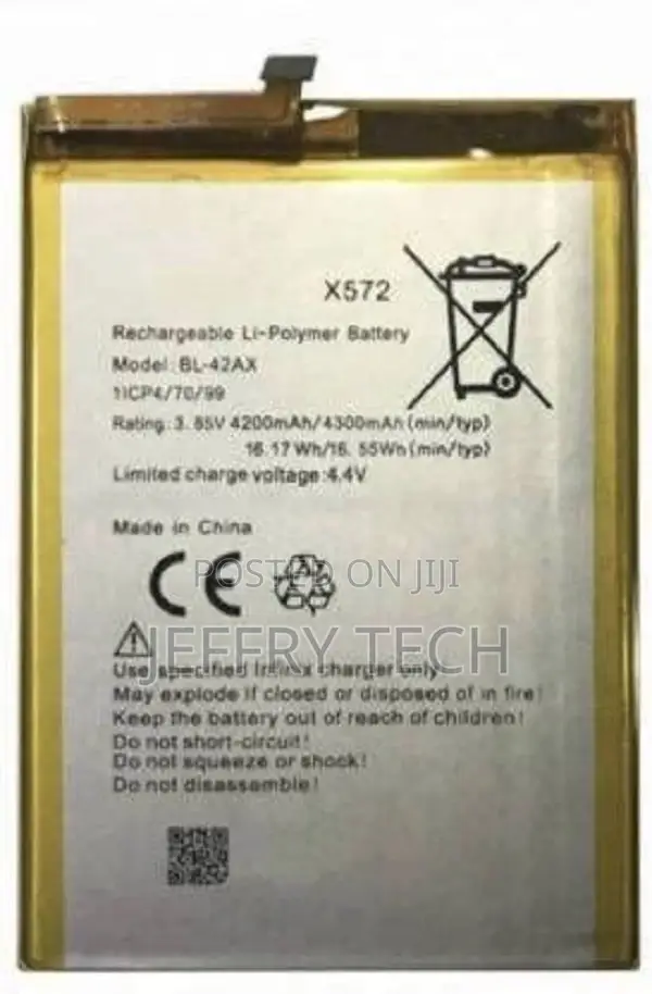 Mobile Battery for Infinix Note 4 Pro X571 (BL-44AX)