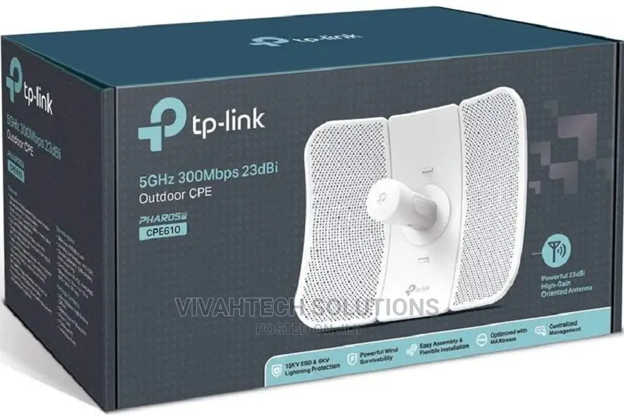 Tl-Cpe610 Tp-Link Cpe 5ghz 300mbps 23dbi Outdoor Cpe