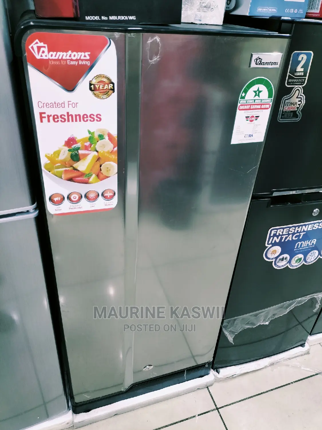 170 Litres Single Door Direct Cool Fridge, Silver- Rf/219