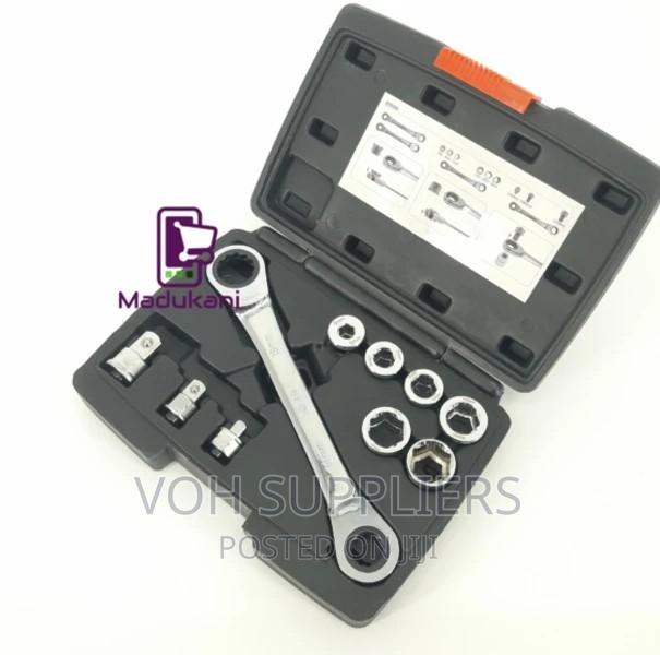 10PCS Quality 16-In-1 Ratchet Wrench Spanner Set
