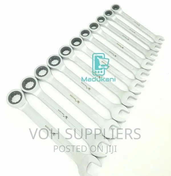 Quality 11PCS Chrome Vanadium Ratchet Combination Spanner