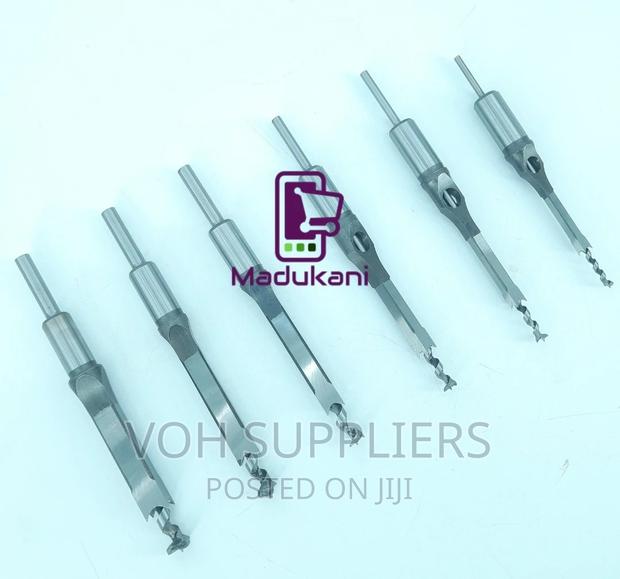 6PCS Woodworking Square Hole Mortise Drill Bits - thumbnail 2
