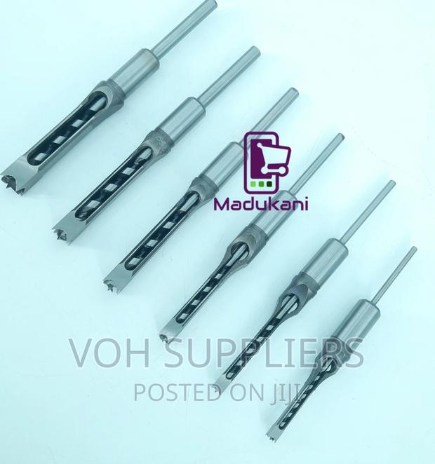 6PCS Woodworking Square Hole Mortise Drill Bits - thumbnail 3