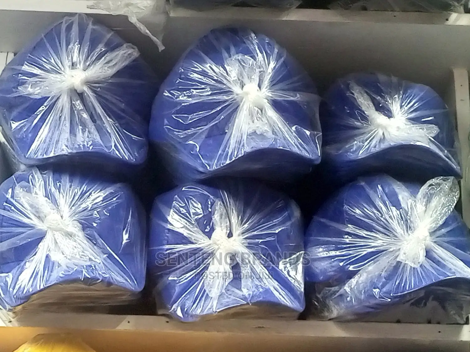 Royal Blue Plain Caps.