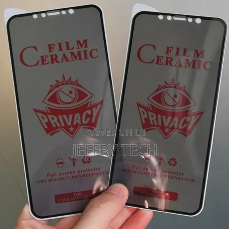 Anti Spy Ceramic Film Tempered Glass Privacy iPhone X 11 12