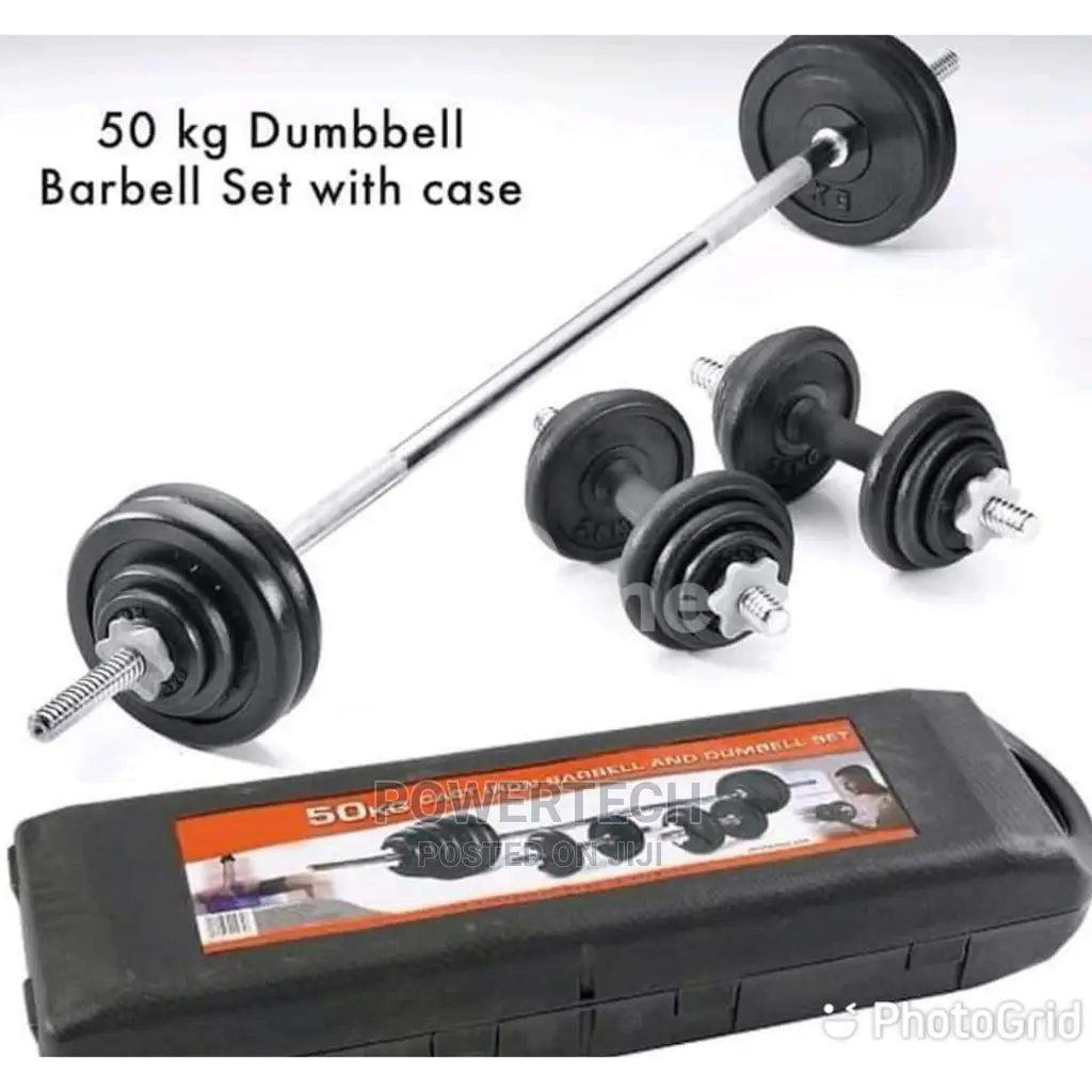 50 Kg Barbell and Dumbbell Set in Nairobi Central Sports Equipment