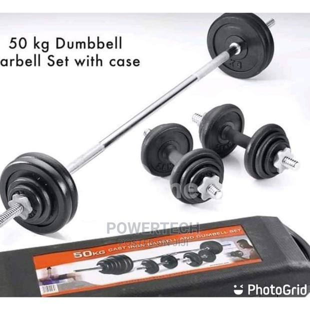50 Kg Barbell Set With Case - main view
