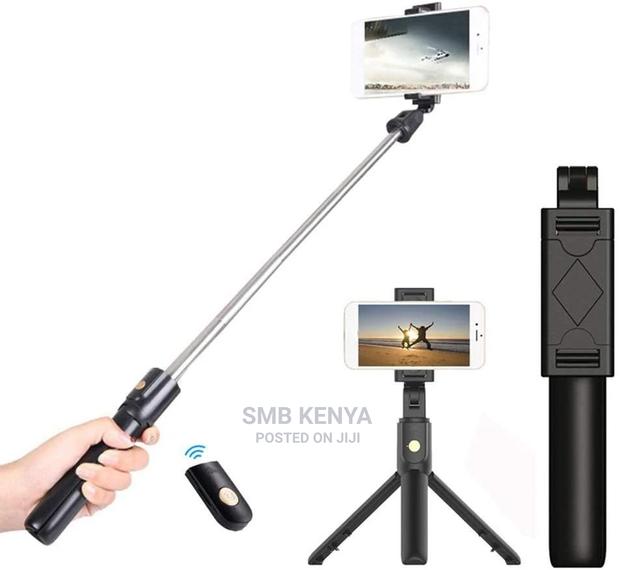 Bluetooth Tripod Selfie Stick Removable Remote Control - thumbnail 3