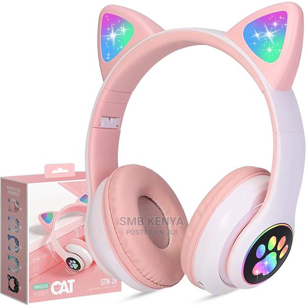 Wireless Headphones Cat Ear Led Light Up Bluetooth - main view