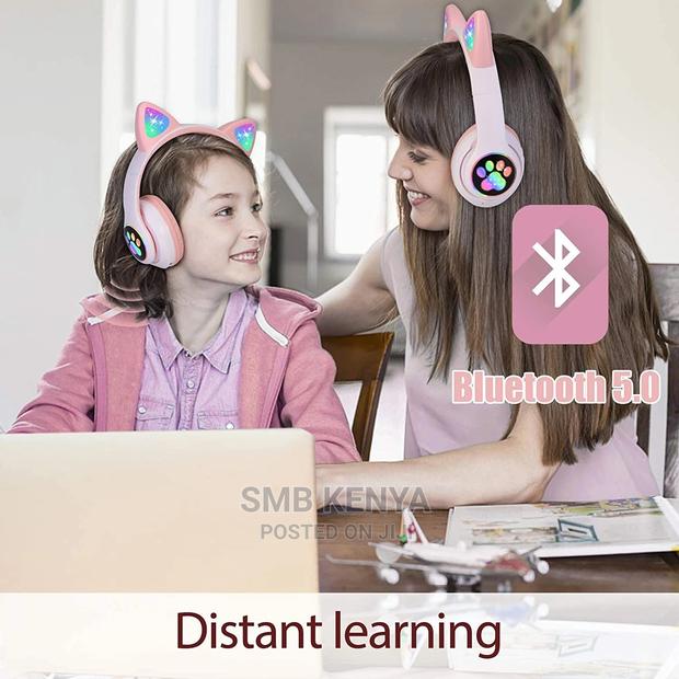 Wireless Headphones Cat Ear Led Light Up Bluetooth - thumbnail 2