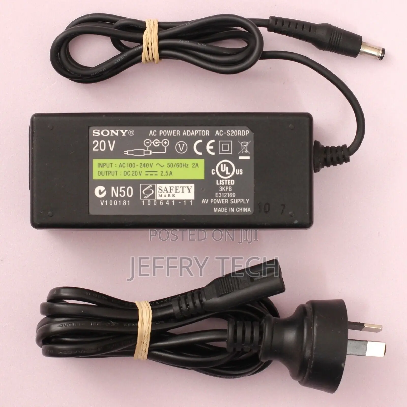 Sony Vaio AC Power Adapter Charger Psu 20V 2.5A 50W Ac-S20rd