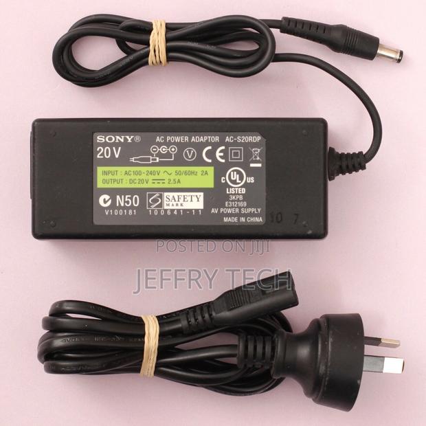 Sony Vaio AC Power Adapter Charger Psu 20V 2.5A 50W Ac-S20rd