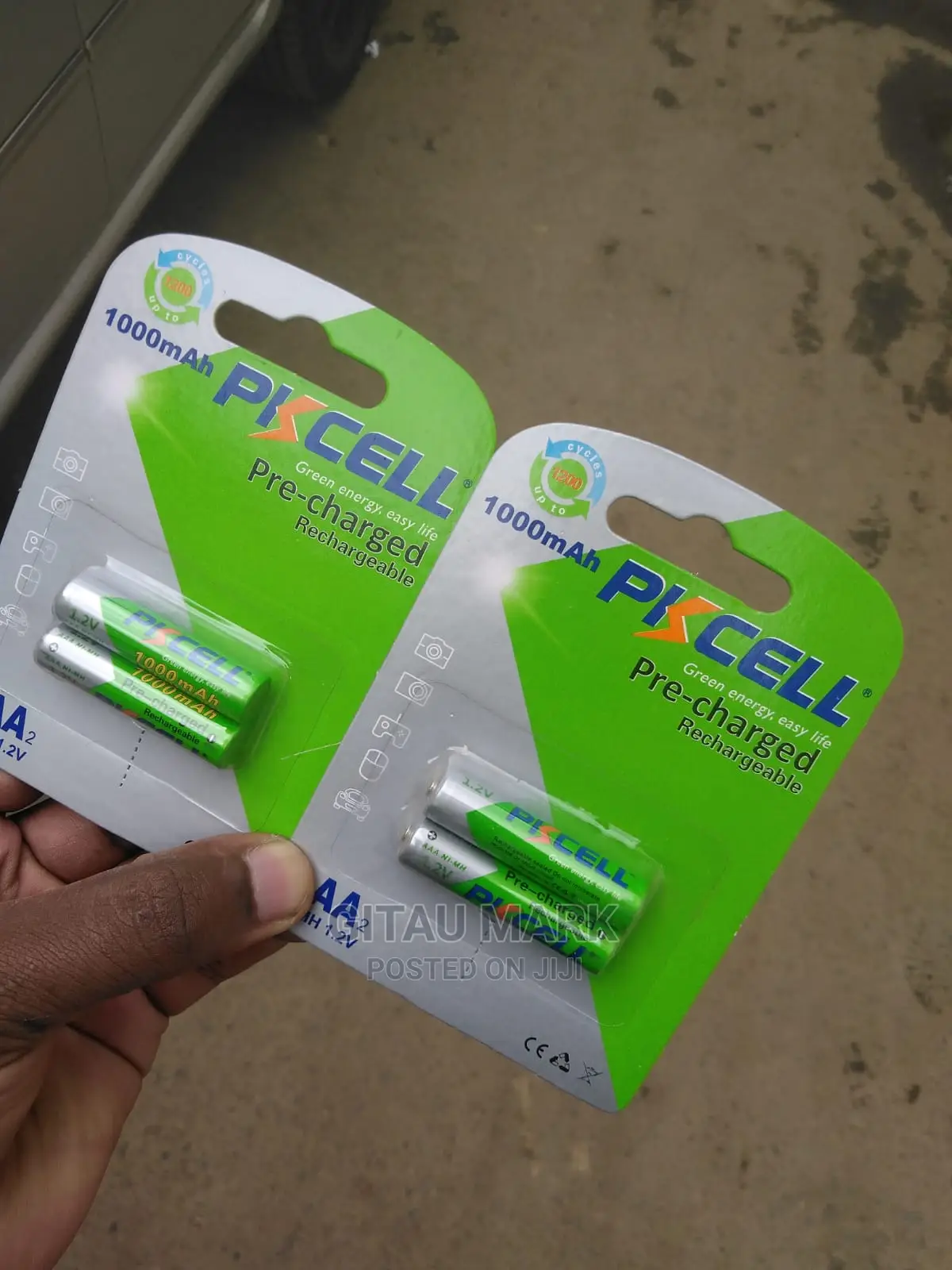 PK Cell AAA Batteries 1000mah