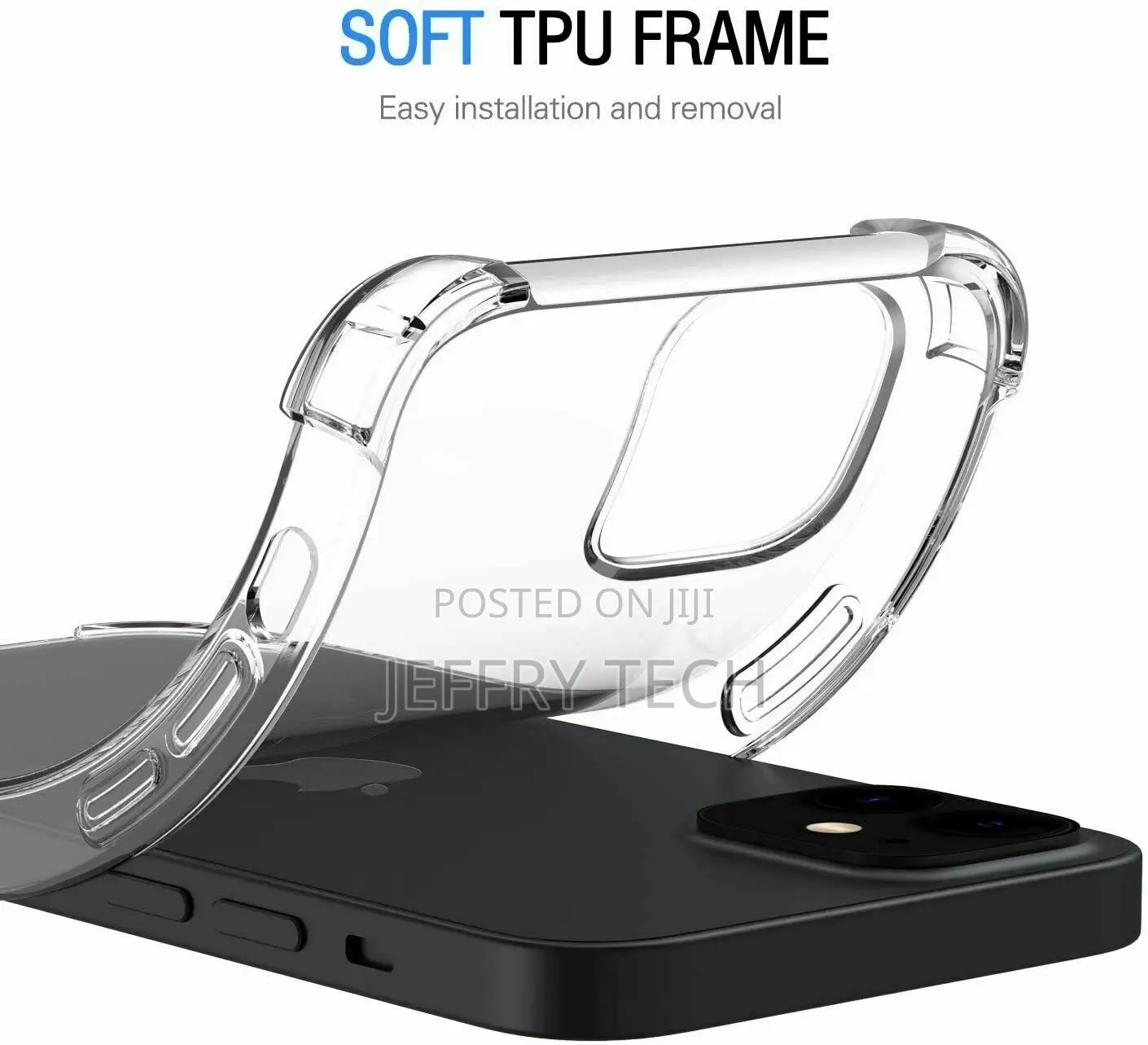 Case for iPhone 12,Pro Max,Mini,CLEAR Silicone Shockproof Co