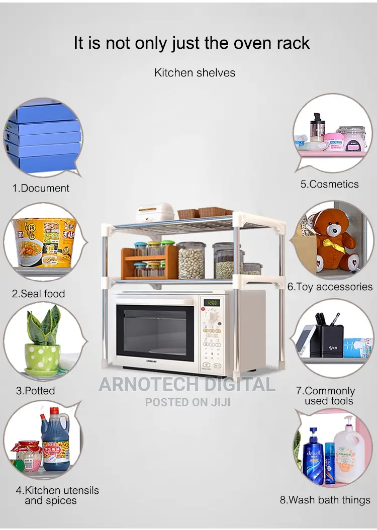 Microwave Stand -organizer