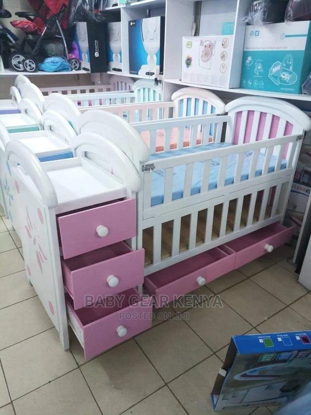 Baby Cot/ Kids Cot Pink - main view