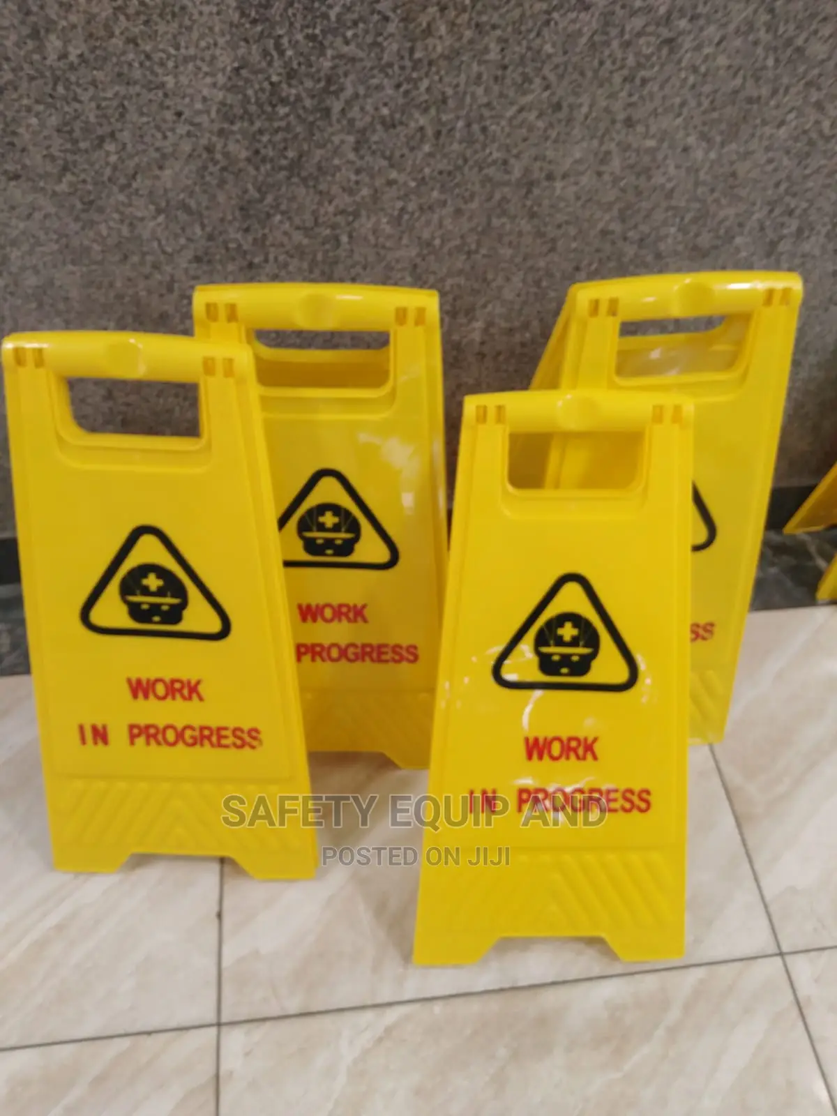 Work in Progress Signage