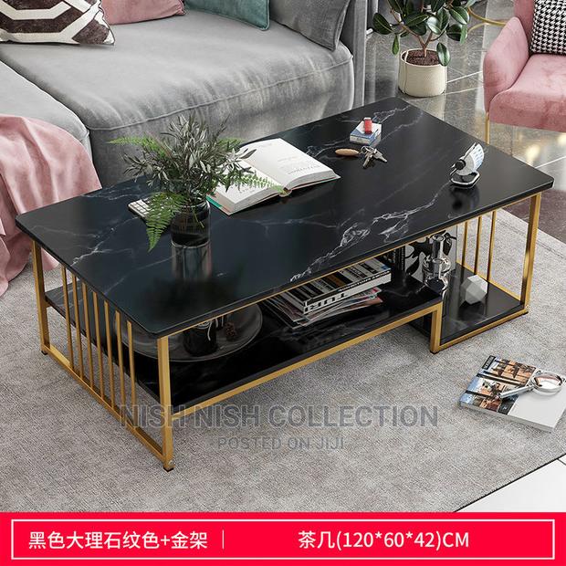 Marble Effect Coffee Table - thumbnail 2