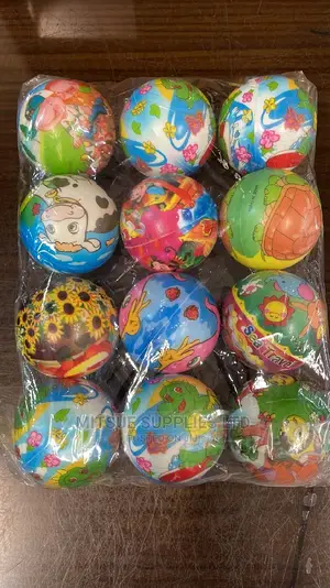 A Dozen Colored Squeeze Balls