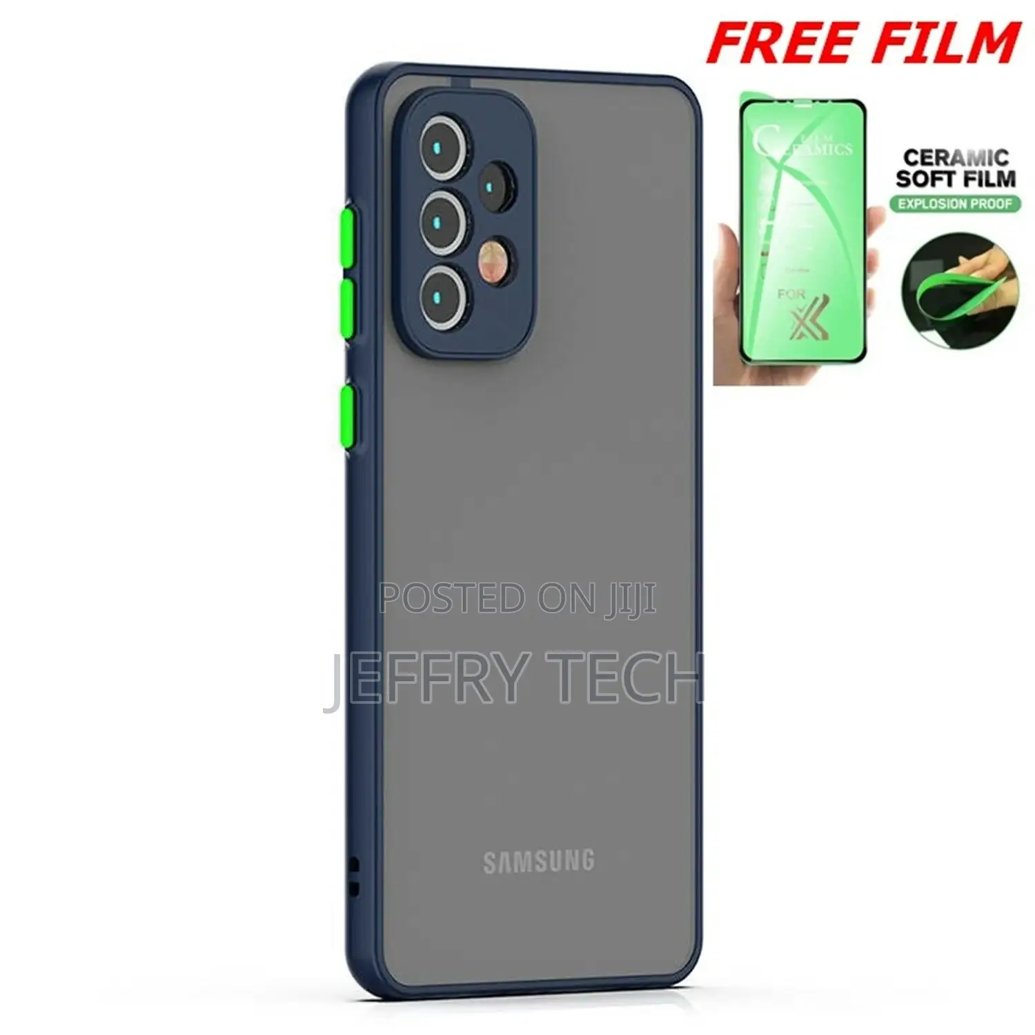 Phone Case Screen Protector Full Hybrid Shockproof Cover F