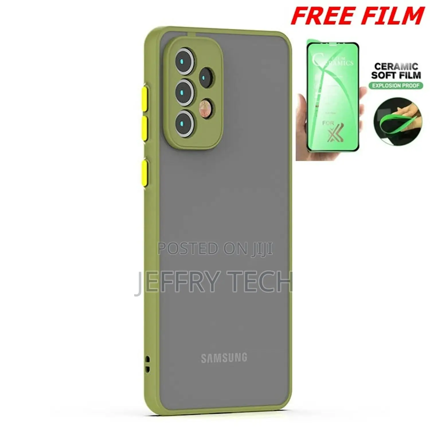 Phone Case Screen Protector Full Hybrid Shockproof Cover F