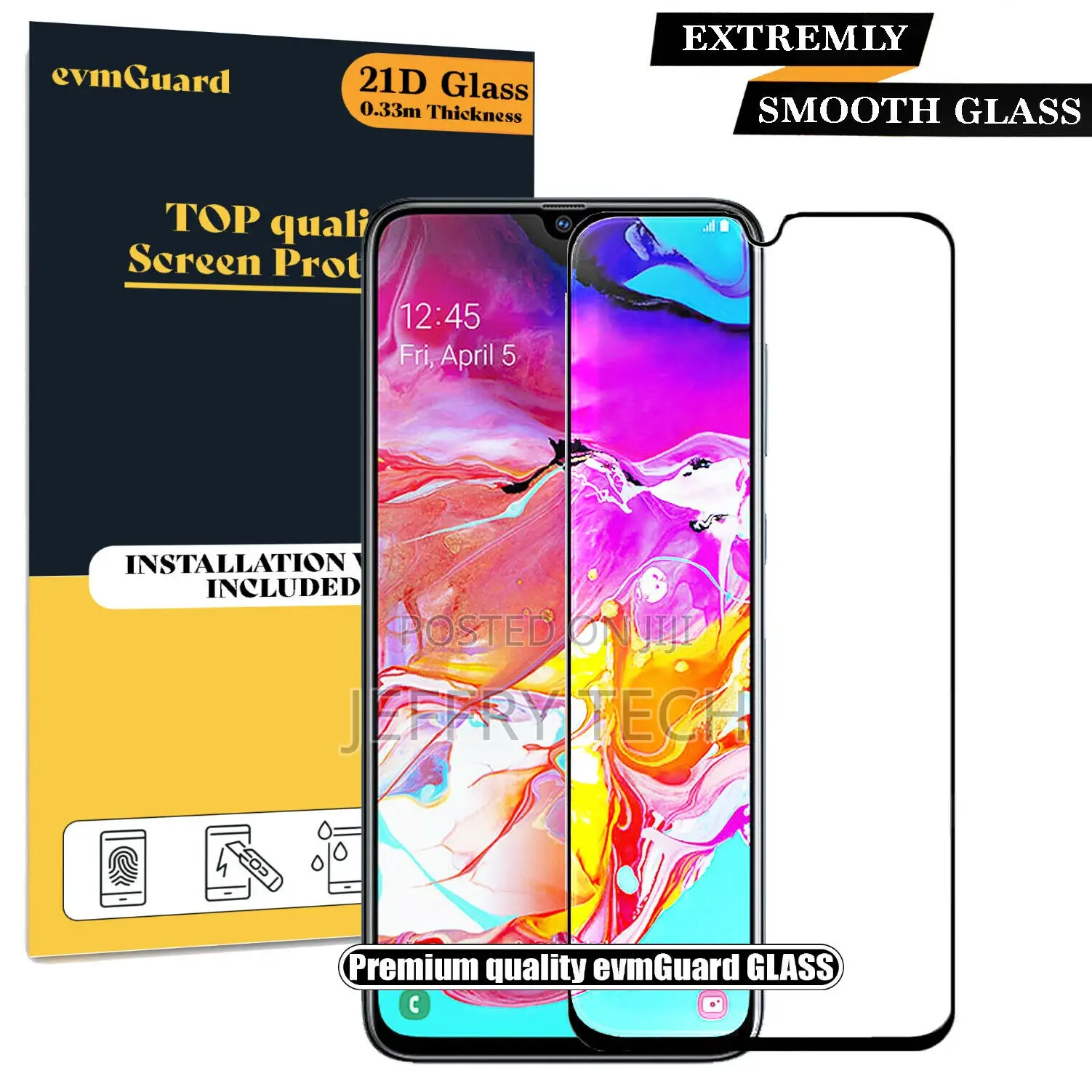 Screen Protector Cover for Samsung Galaxy A70 TEMPERED GLASS