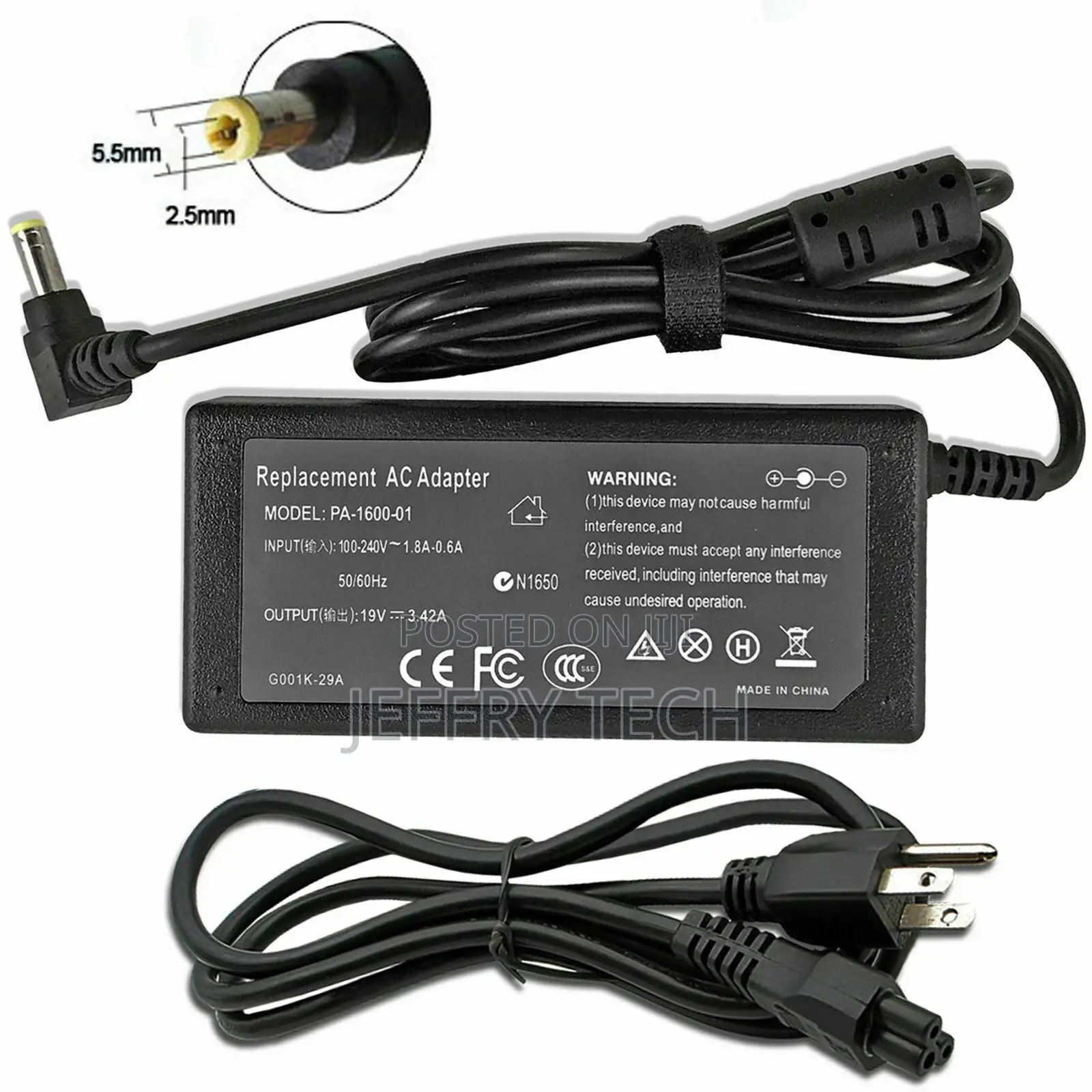 Adapter Charger for Toshiba Satellite C855-S5348 C855-S5349