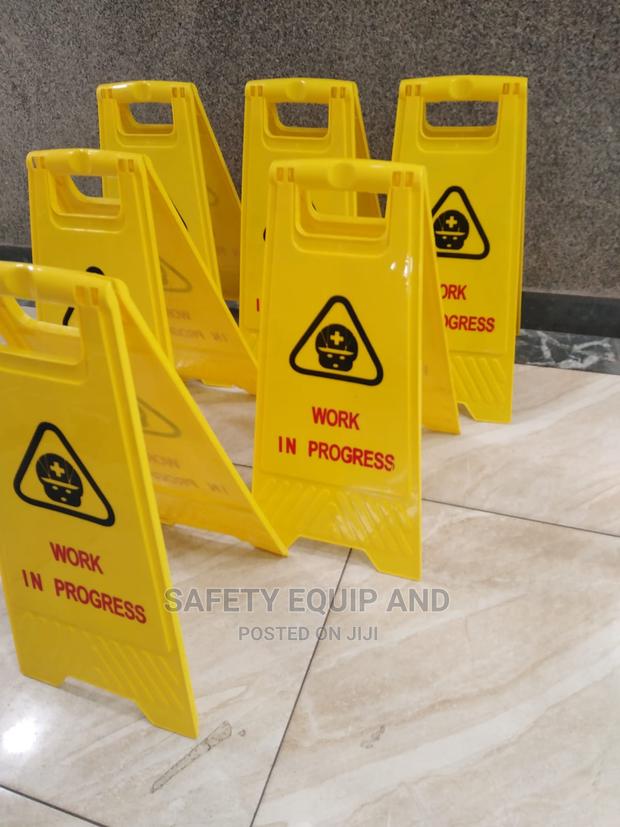 Plastic Working in Progress Signage - main view