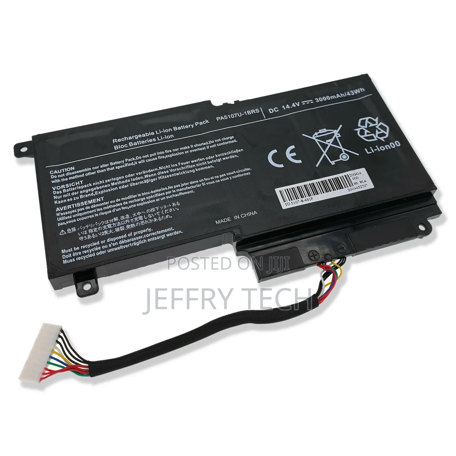 PA5107U-1BRS Battery for Toshiba Satellite L40D L45 L50 Seri