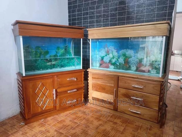 Solid Mahogany Aquarium - main view