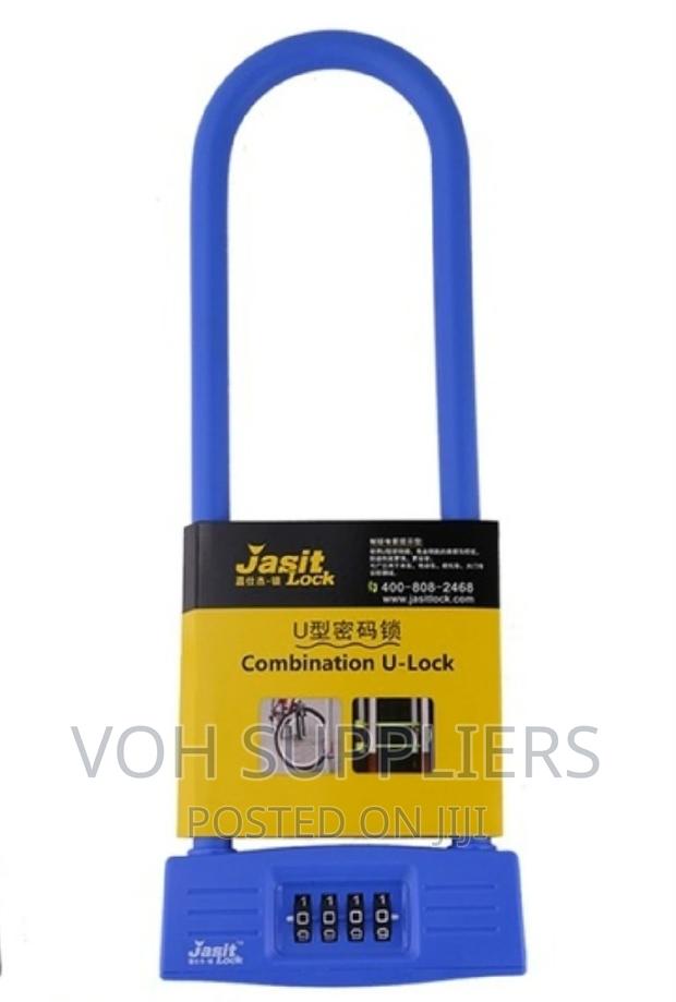 Combination U Lock for Bicycle, Motorcycles, Gate - thumbnail 2