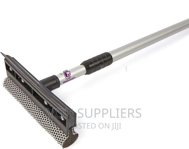 Telescopic Window Cleaner With Sponge and Squeegee - thumbnail 2