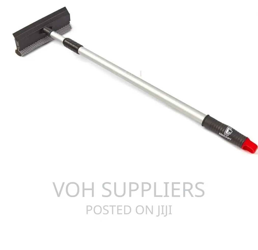 Telescopic Window Cleaner With Sponge and Squeegee