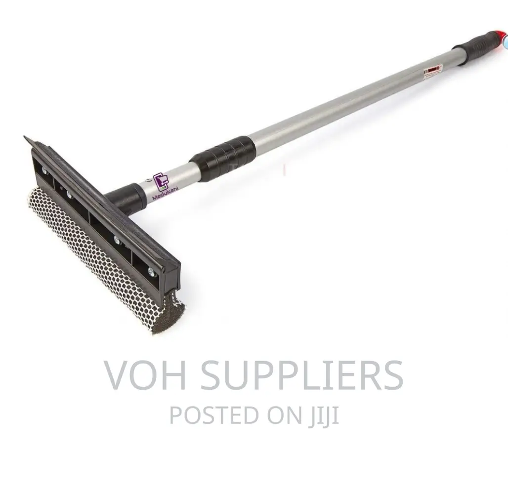 Telescopic Window Cleaner With Sponge and Squeegee